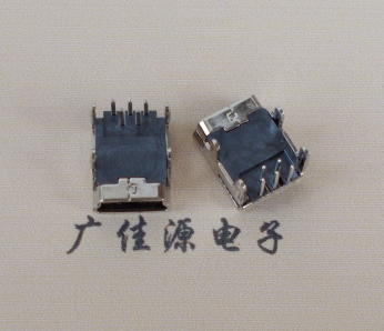 宿迁Mini usb 5p接口,迷你B型母座,四脚DIP插板,连接器