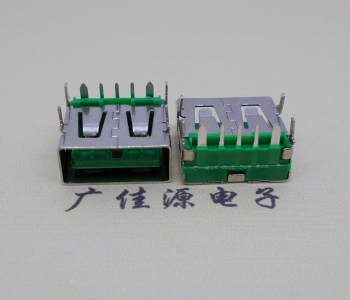 宿迁5A大电流 快充接口 USB5p绿胶芯 常规母座