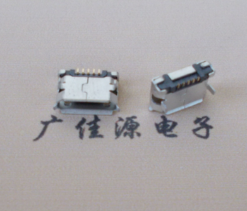 宿迁Micro USB卷口 B型(无柱）插板脚间距6.4普通端子
