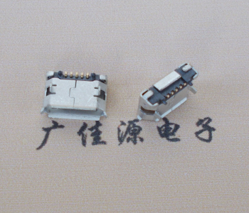 宿迁Micro USB 5pin接口 固定脚距6.4插板有柱卷边