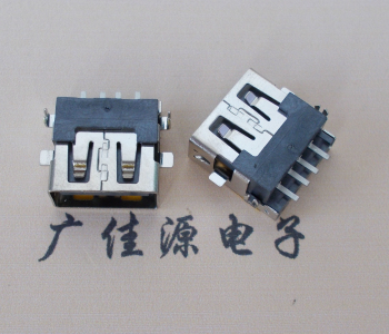 宿迁 USB母座 贴片沉板3.5/4.9 直口/卷口铜壳/铁壳