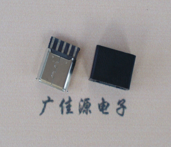 宿迁麦克-迈克 接口USB5p焊线母座 带胶外套 连接器