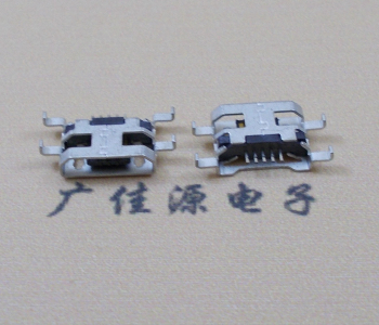 宿迁MICRO USB 5PIN接口 沉板1.6MM 四脚插板无导位