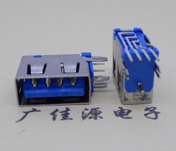 宿迁USB 测插2.0母座 短体10.0MM 接口 蓝色胶芯