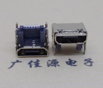 宿迁MICRO USB 5P母座 SMT垫高 L=4.15双壳