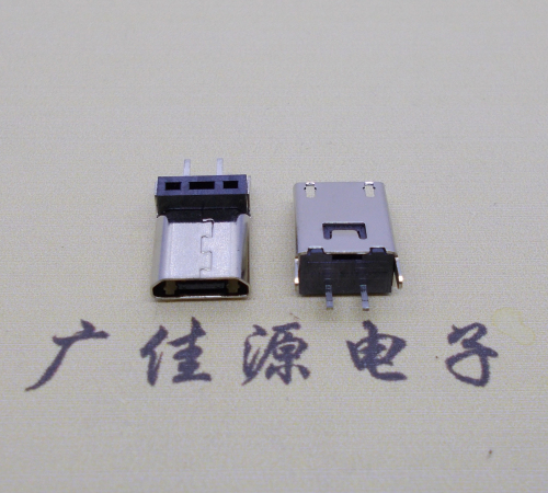 宿迁micro 2p直插母座无卷边180度铆合式H=9.3、10.0、10.5、11.5mm