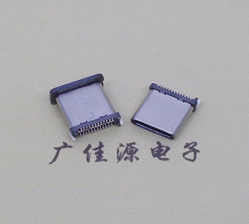 宿迁USB TYPE-C接口短体24P公头立式贴板高度H=8.0mm 高速数据传输快充电款