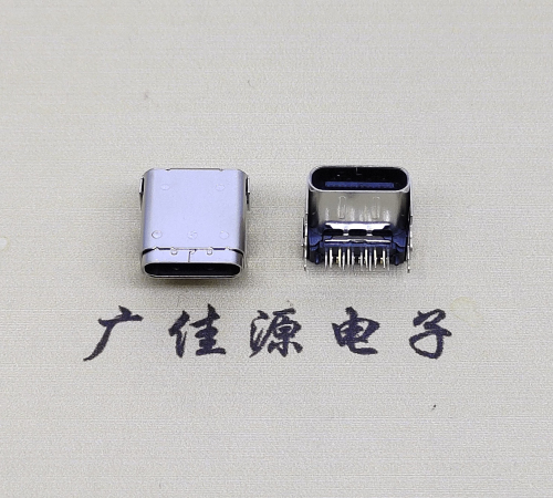 宿迁type c24p板上母头 typec接口数据CL=3.4,DIP+SMT端子DIP长脚